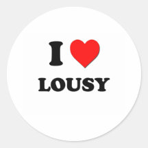 I Heart Lousy Stickers
