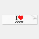 I Heart Love Cock, Your Ass, Hookers Bumper Sticker