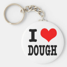 I HEART (LOVE) DOUGH KEYCHAIN