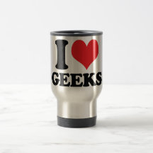 I Heart / love geeks Mugs