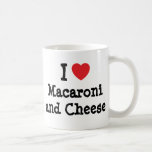 I heart (love) Macaroni and Cheese Mugs