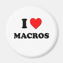I Heart Macros Magnet