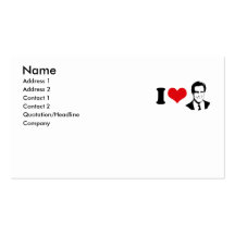 I HEART MITT ROMNEY 2012 BUSINESS CARD TEMPLATES