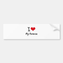 I heart My Airman Bumper Stickers