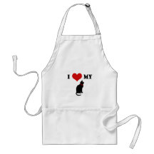 I Heart My Cat Aprons