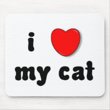 i heart my cat mouse pads
