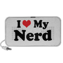 I Heart My Nerd Travel Speaker