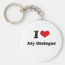 I heart My Otologist Key Chain