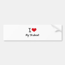 I heart My Student Bumper Stickers