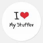 I heart My Stuffer Sticker
