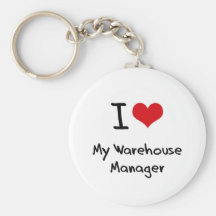 I heart My Warehouse Manager Keychain