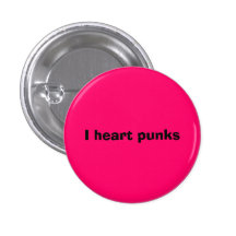 I heart punks button