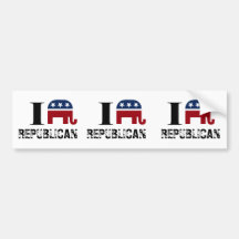 I heart REPUBLICAN Bumper Stickers