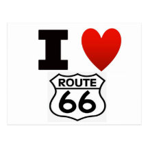 I Heart route 66 Post Cards