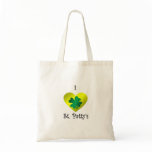 I heart Saint patty's in green and gold bags