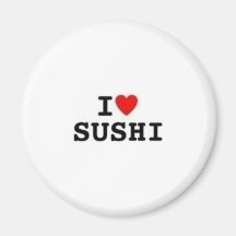 I Heart Sushi Magnets