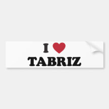 I Heart Tabriz Iran Bumper Stickers