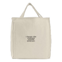 I heart the Mollies Follies Podcast Embroidered Tote Bags