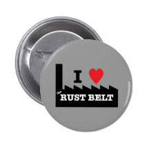 I Heart the Rustbelt Pinback Button