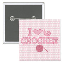 I heart to Crochet Button