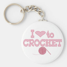 I heart to Crochet Key Chain