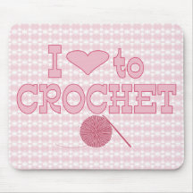 I heart to Crochet Mousemat