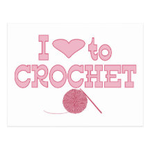 I heart to Crochet Postcards