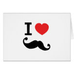 I heart twirly moustache cards