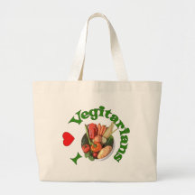 I Heart Vegetarians Canvas Bag