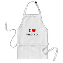 I HEART VIRGINIA APRON