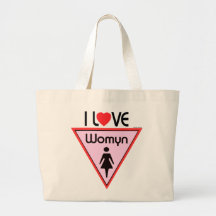 I Heart Womyn Tote Bags