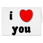 i heart you card
