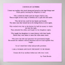 I HONOR MY MOTHERS PRINT