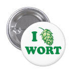 I HOP WORT - button
