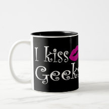 I Kiss Geeks Coffee Mugs