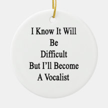 I Know It Will Be Difficult But I'll Become A Voca Christmas Ornament