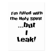 I leak! post card