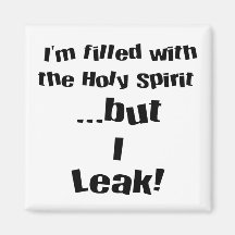 I leak! refrigerator magnets