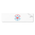 I Leave my heart in Israel - I love Jerusalem bumper stickers