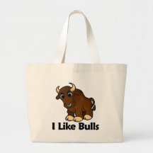 I Like Bulls Canvas Bags