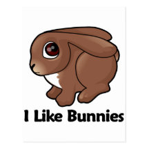 I Like Bunnies Postcards