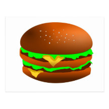 I like hamburgers post cards