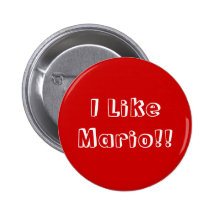 I Like Mario!! Button Logo