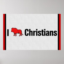 I Lion Christians Poster