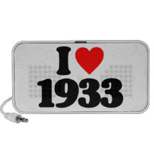 I LOVE 1933 NOTEBOOK SPEAKERS