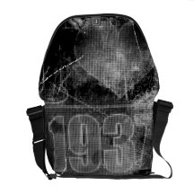 I love 1937 - Pixels vintage - Messenger Bags