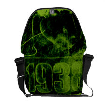 I love 1938 - Green Pixel vintage - Messenger Bags