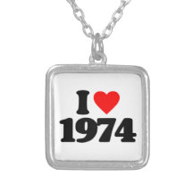 I LOVE 1974 NECKLACES