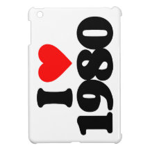I LOVE 1980 iPad MINI CASES