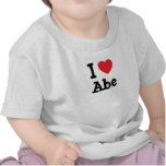 I love Abe heart custom personalised T Shirt